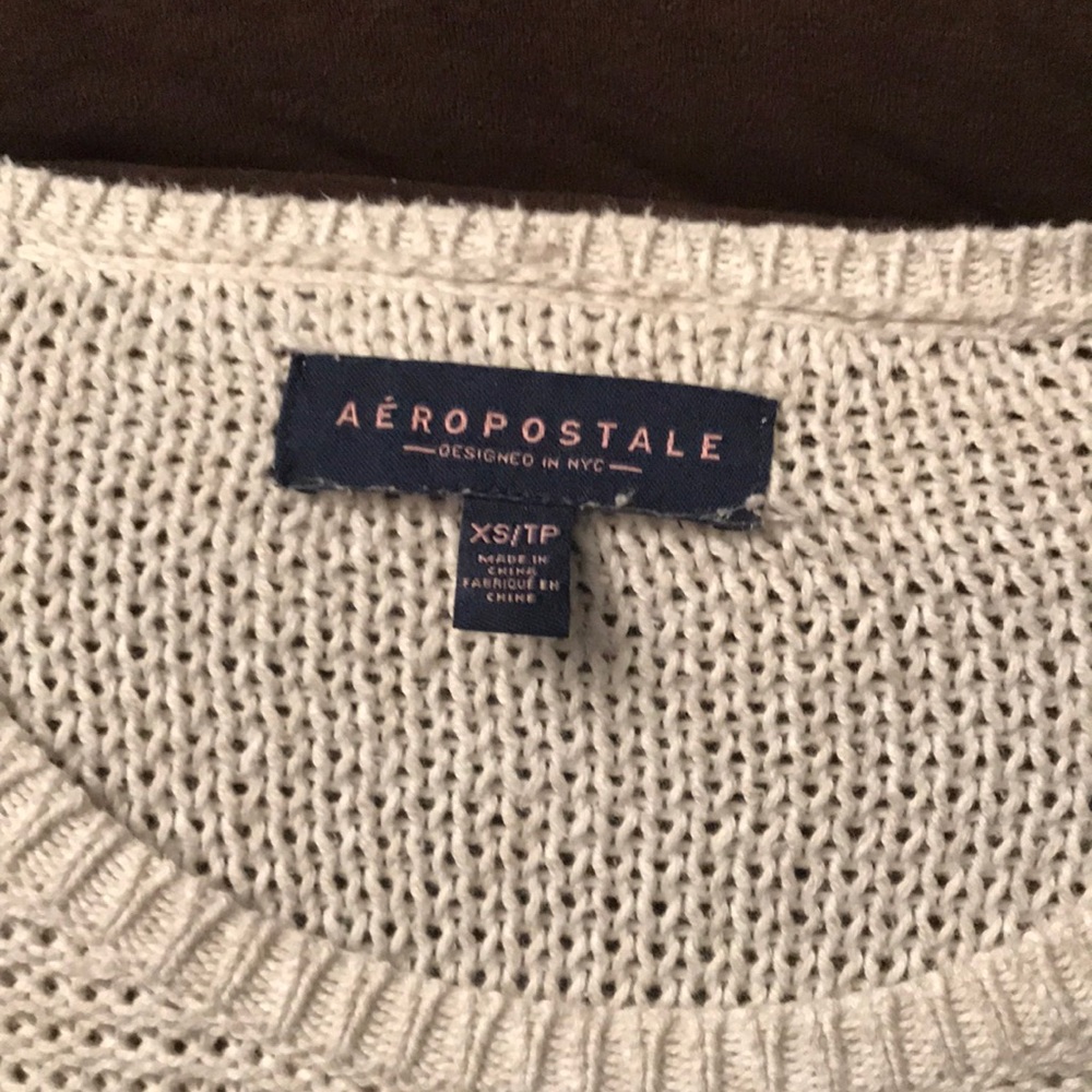 Cream scoop neck sweater - Picture 3 of 3